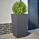 Vidaxl Planters 2 ST 45X45X75 cm Anthracite en acier -colore