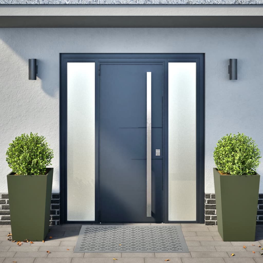 Vidaxl Planters 2 St 45x45x75 cm en acier vert olive