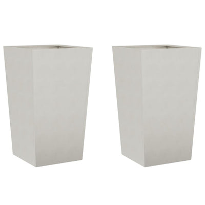 Jardinières Vidaxl 2 ST 45x45x75 cm en acier inoxydable
