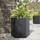 Vidaxl Planters 2 St Hexagon 46x40x45 cm en acier noir