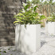 Vidaxl plannet hexagon 46x40x45 cm en acier blanc
