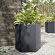 Vidaxl plannet hexagon 46x40x45 cm anthracite en acier -colore