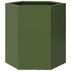 Vidaxl plannet hexagon 46x40x45 cm en acier olive vert