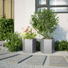 Vidaxl Planters 2 St Hexagon 46x40x45 cm en acier galvanisé