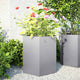Vidaxl Planters 2 St Hexagon 46x40x45 cm en acier galvanisé