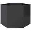 Vidaxl Planter Benket Hexagon 69x60x45 cm en acier noir