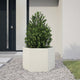 Vidaxl plannet hexagon 69x60x45 cm en acier blanc
