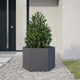 Vidaxl Planter Benket Hexagon 69x60x45 cm Anthracite en acier -colore