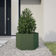 Vidaxl plannet hexagon 69x60x45 cm en acier olive vert