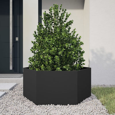 Vidaxl Plannet Henhoek 104x90x45 cm en acier noir