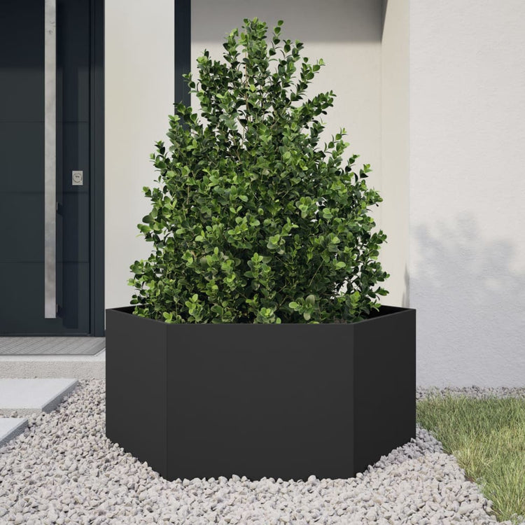 Vidaxl Plannet Henhoek 104x90x45 cm en acier noir