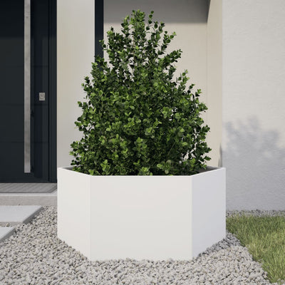 Vidaxl Plannet Henhoek 104x90x45 cm en acier blanc