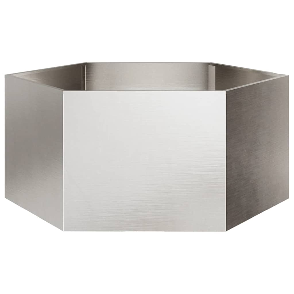 Vidaxl Plannet Henhoek 104x90x45 cm en acier inoxydable