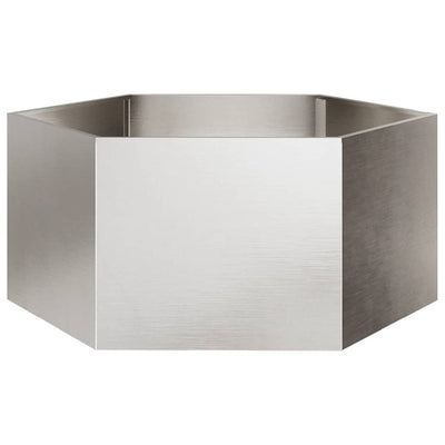 Vidaxl Plannet Henhoek 104x90x45 cm en acier inoxydable