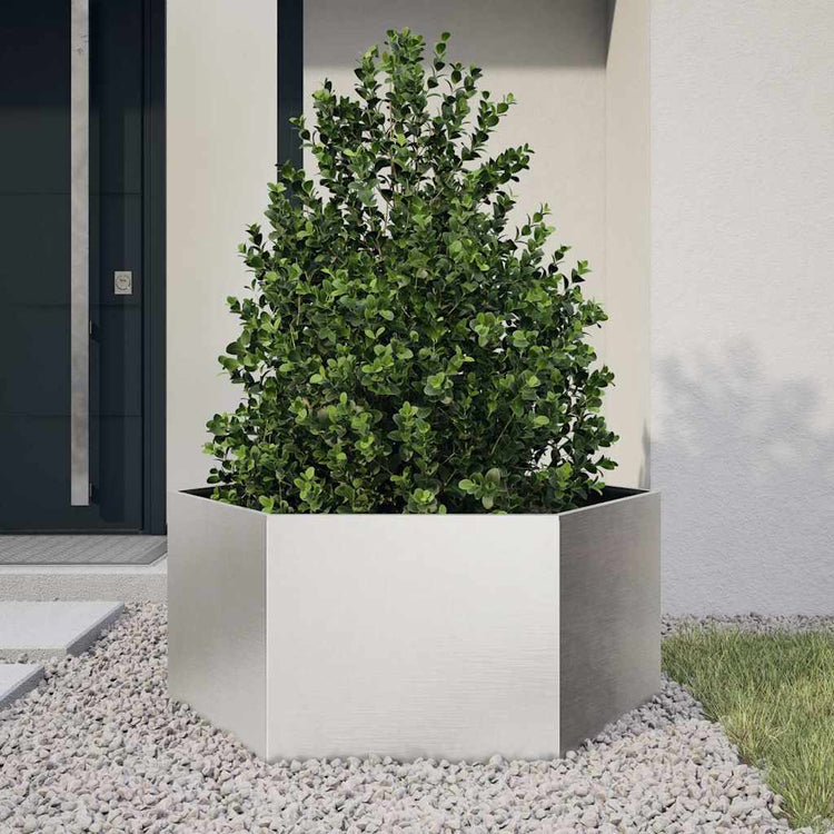 Vidaxl Plannet Henhoek 104x90x45 cm en acier inoxydable