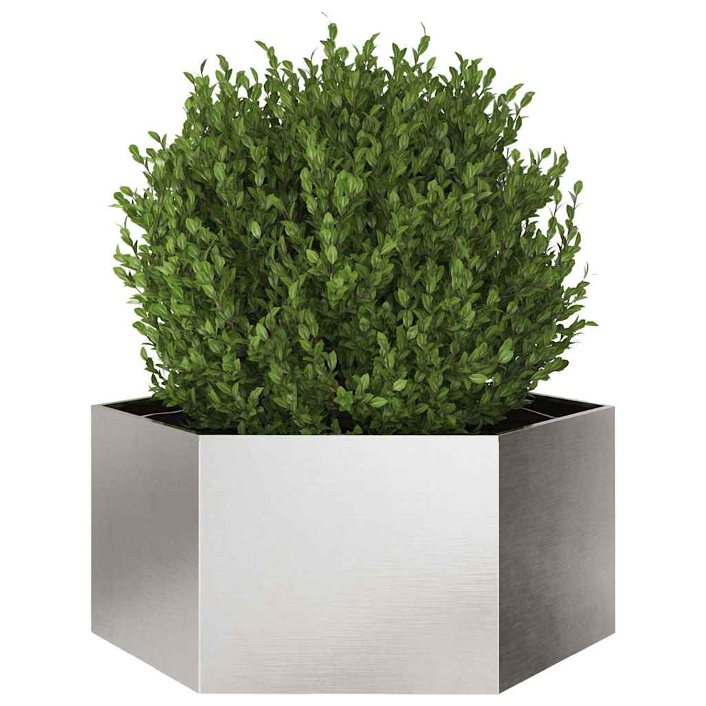 Vidaxl Plannet Henhoek 104x90x45 cm en acier inoxydable