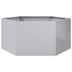Vidaxl Planter Benket Hexagon 104x90x45 cm en acier galvanisé