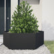 Vidaxl Planter Benket Hexagon 138x120x45 cm en acier noir