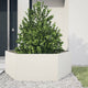Vidaxl plannet hexagon 138x120x45 cm en acier blanc