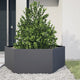 Vidaxl Planter Benket Hexagon 138x120x45 cm Anthracite en acier -colore