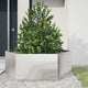 Vidaxl Planter Benket Hexagon 138x120x45 cm en acier inoxydable
