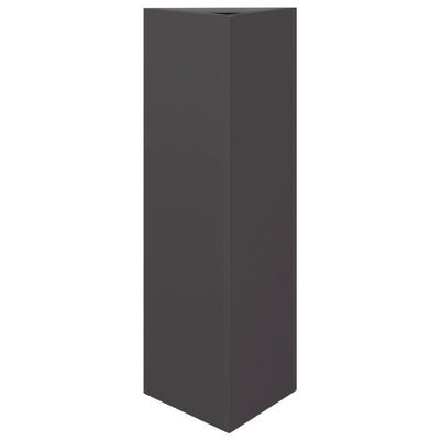 Vidaxl Planter triangle 30x26x75 cm en acier noir