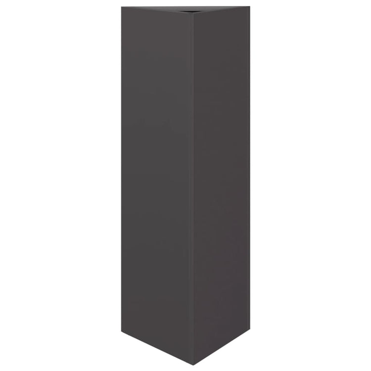 Vidaxl Planter triangle 30x26x75 cm en acier noir