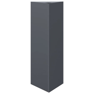 Vidaxl Planter Triangle 30x26x75 cm Anthracite en acier -colore