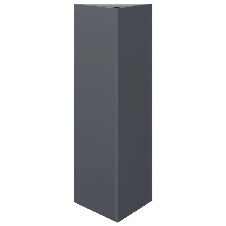 Vidaxl Planter Triangle 30x26x75 cm Anthracite en acier -colore