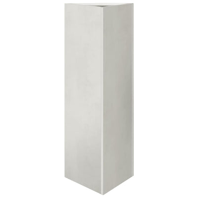 Vidaxl Planter triangle 30x26x75 cm en acier inoxydable