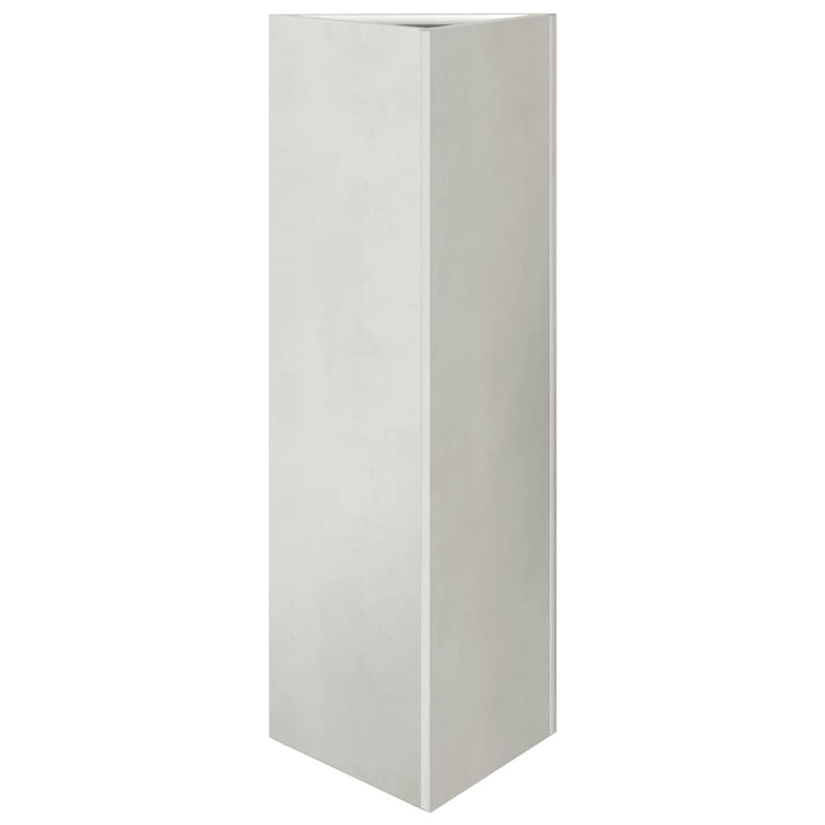 Vidaxl Planter triangle 30x26x75 cm en acier inoxydable