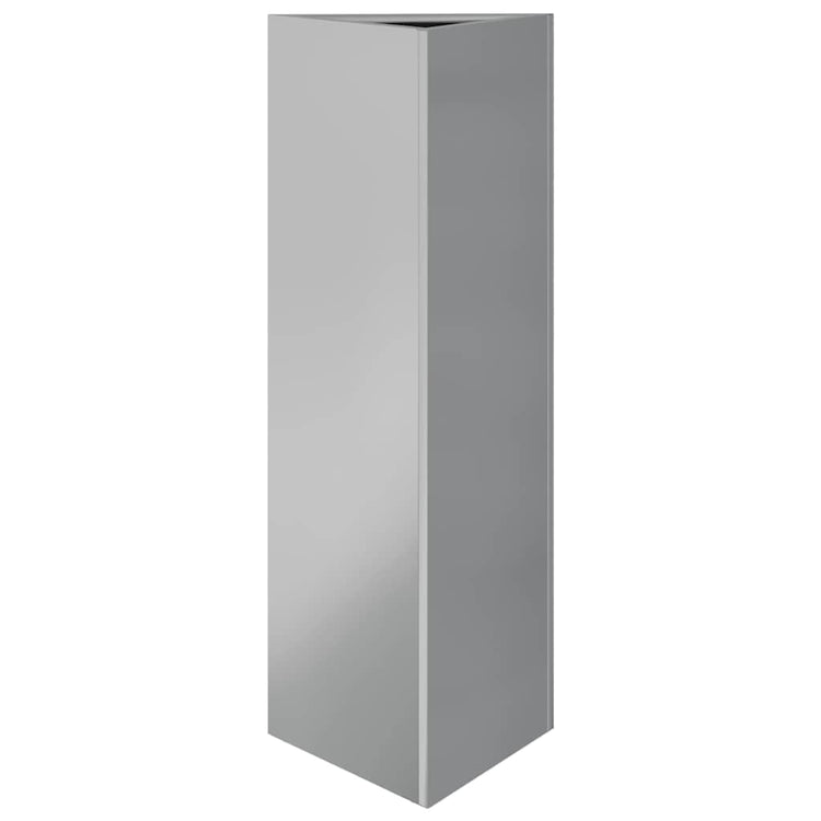 Vidaxl Planter triangle 30x26x75 cm en acier galvanisé