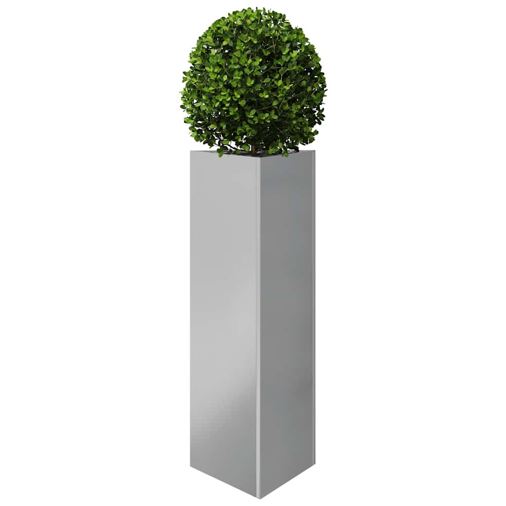 Vidaxl Planter triangle 30x26x75 cm en acier galvanisé