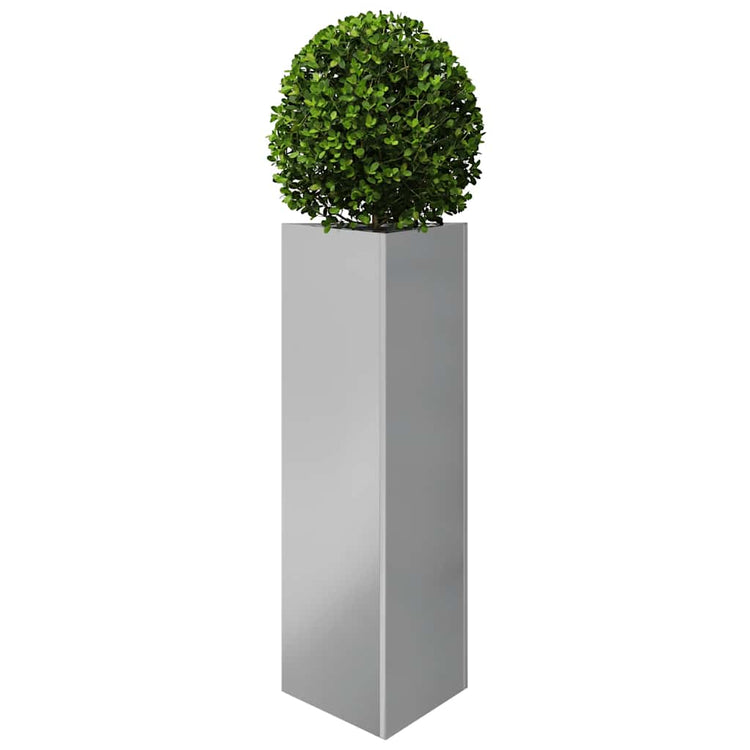 Vidaxl Planter triangle 30x26x75 cm en acier galvanisé