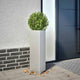 Vidaxl Planter triangle 30x26x75 cm en acier galvanisé