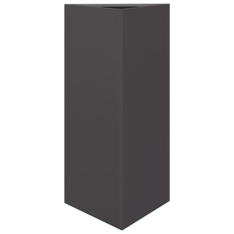 Vidaxl Planter triangle 40x34.5x70 cm en acier noir