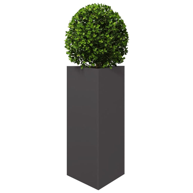 Vidaxl Planter triangle 40x34.5x70 cm en acier noir