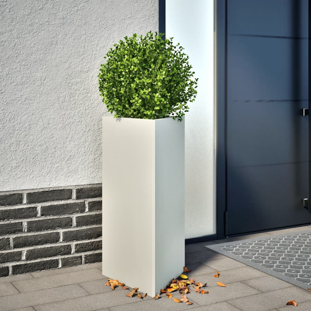 Vidaxl Plannet triangle 40x34.5x70 cm en acier blanc
