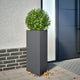 Vidaxl Planters 2 St Triangle 40x34.5x70 cm Couleur d'anthracite en acier