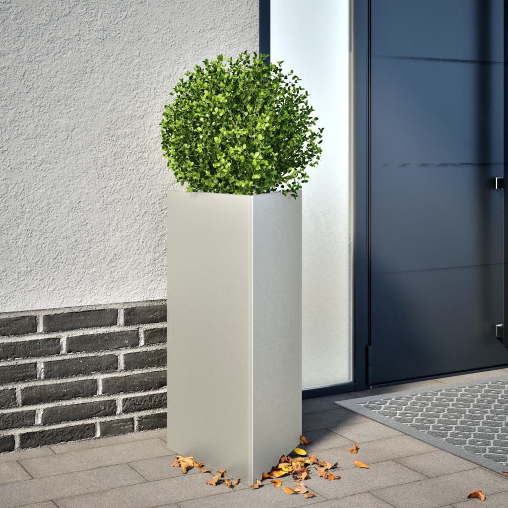 Vidaxl Plannet triangle 40x34.5x70 cm en acier inoxydable