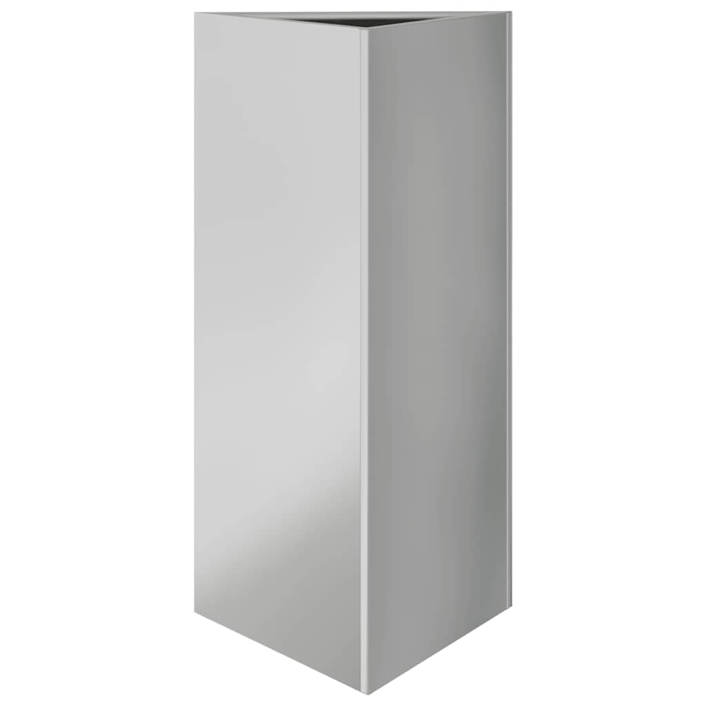 Vidaxl Planter triangle 40x40x75 cm en acier galvanisé