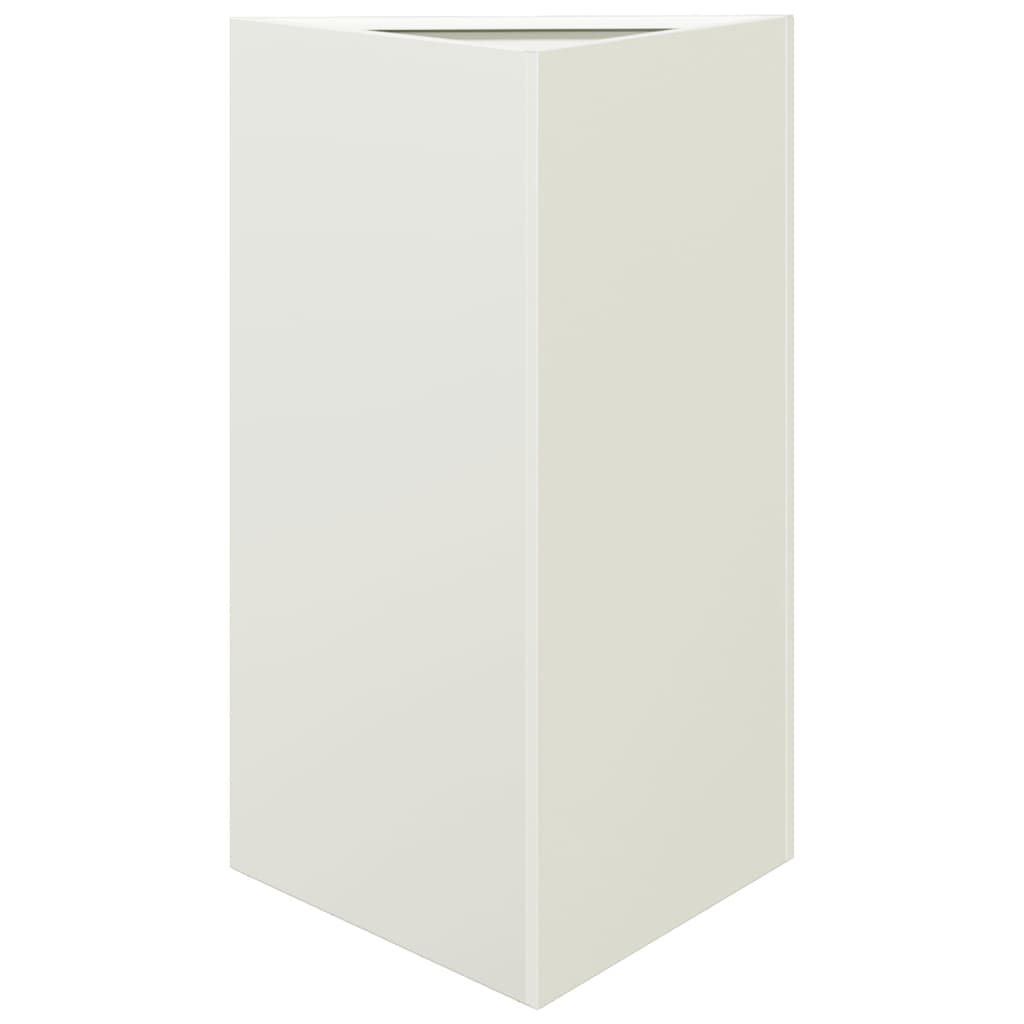 Vidaxl Plannet triangle 50x43x75 cm en acier blanc