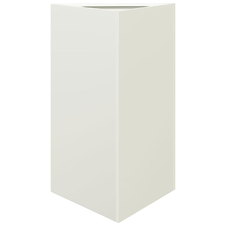 Vidaxl Plannet triangle 50x43x75 cm en acier blanc