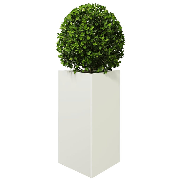Vidaxl Plannet triangle 50x43x75 cm en acier blanc