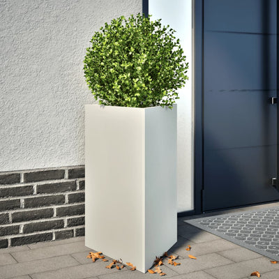 Vidaxl Plannet triangle 50x43x75 cm en acier blanc