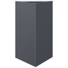 Vidaxl Planter Triangle 50x43x75 cm Anthracite en acier -colore