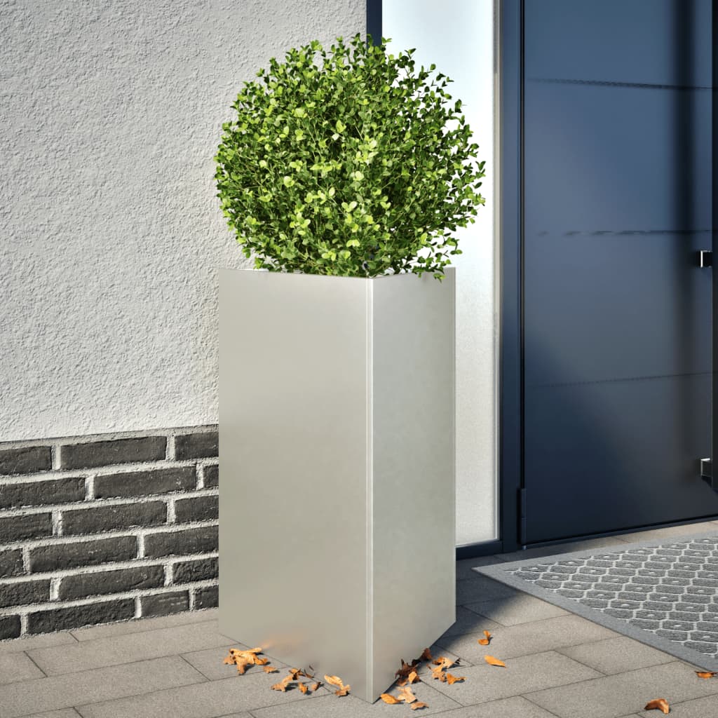 Vidaxl Plannet triangle 50x43x75 cm en acier inoxydable