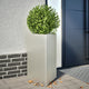 Vidaxl Plannet triangle 50x43x75 cm en acier inoxydable