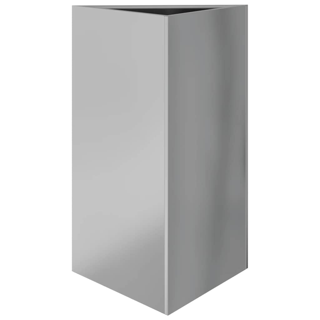 Vidaxl Planter triangle 50x43x75 cm en acier galvanisé