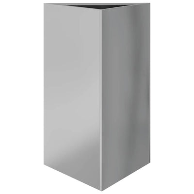 Vidaxl Planter triangle 50x43x75 cm en acier galvanisé